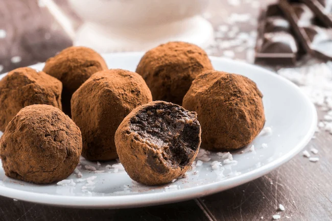 Tartufini al cioccolato senza zucchero